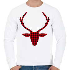 PRINTFASHION Rudolf - Férfi pulóver - Fehér férfi pulóver, kardigán