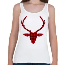 PRINTFASHION Rudolf - Női atléta - Fehér női trikó