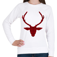 PRINTFASHION Rudolf - Női pulóver - Fehér