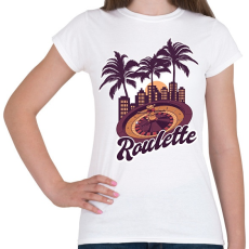 PRINTFASHION Rulett - Női póló - Fehér