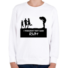 PRINTFASHION RUM! - Gyerek pulóver - Fehér gyerek pulóver, kardigán