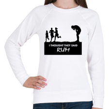 PRINTFASHION RUM! - Női pulóver - Fehér női pulóver, kardigán