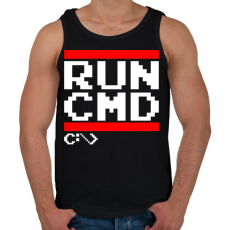 PRINTFASHION RUN CMD - Férfi atléta - Fekete