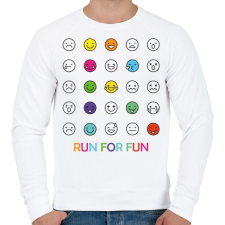PRINTFASHION Run for fun - Férfi pulóver - Fehér női pulóver, kardigán