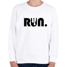 PRINTFASHION Run - Gyerek pulóver - Fehér gyerek pulóver, kardigán