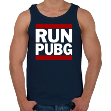 PRINTFASHION RUN PUBG - Férfi atléta - Sötétkék atléta, trikó