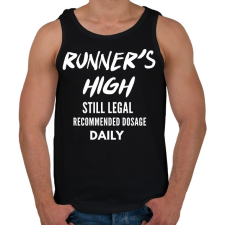 PRINTFASHION RUNNER'S2 - Férfi atléta - Fekete atléta, trikó