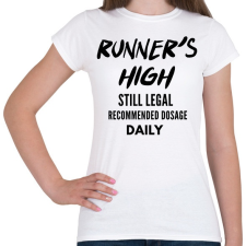 PRINTFASHION RUNNER'S - Női póló - Fehér női póló