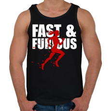 PRINTFASHION Running - Férfi atléta - Fekete