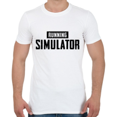 PRINTFASHION Running simulator - Férfi póló - Fehér