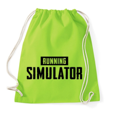 PRINTFASHION Running simulator - Sportzsák, Tornazsák - Limezöld tornazsák