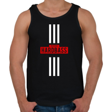 PRINTFASHION Russian Hardbass - Férfi atléta - Fekete