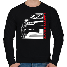 PRINTFASHION RX7 Mazda - Férfi pulóver - Fekete