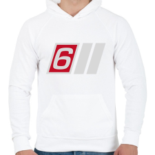 PRINTFASHION S6 - Férfi kapucnis pulóver - Fehér férfi pulóver, kardigán