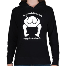 PRINTFASHION S*ggfej - Női kapucnis pulóver - Fekete