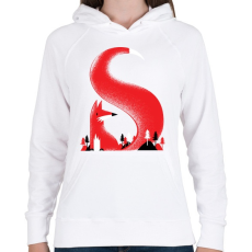 PRINTFASHION S like fox - Női kapucnis pulóver - Fehér