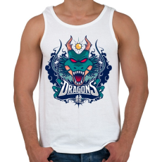 PRINTFASHION Sárkányok - Férfi atléta - Fehér