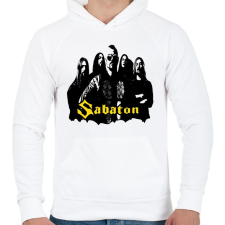 PRINTFASHION sabaton - Férfi kapucnis pulóver - Fehér férfi pulóver, kardigán