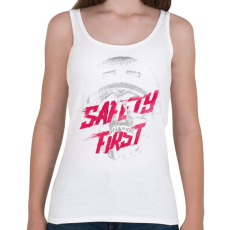 PRINTFASHION Safety first - Női atléta - Fehér