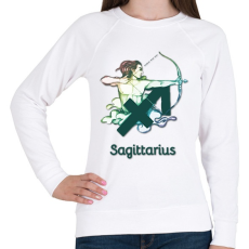 PRINTFASHION Sagittarius színes - Női pulóver - Fehér