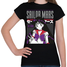 PRINTFASHION Sailor Moon- Mars - Női póló - Fekete női póló