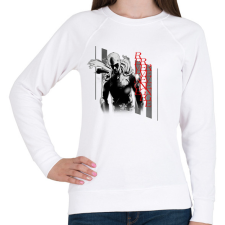 PRINTFASHION Saitama | Revenge GYM  - Női pulóver - Fehér női pulóver, kardigán