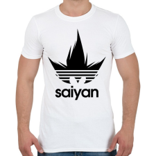 PRINTFASHION Saiyan 2 - Férfi póló - Fehér férfi póló
