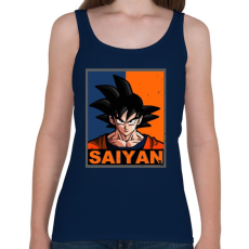 PRINTFASHION Saiyan Goku - Női atléta - Sötétkék