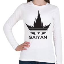 PRINTFASHION Saiyan - Női hosszú ujjú póló - Fehér női póló