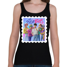 PRINTFASHION Saja Boys - Női atléta - Fekete