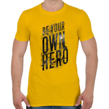 PRINTFASHION Saját hősöd - Férfi póló - Sárga férfi póló