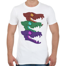 PRINTFASHION Sakál koponyák - Férfi póló - Fehér