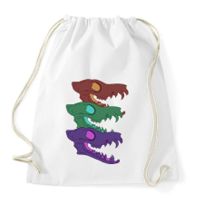 PRINTFASHION Sakál koponyák - Sportzsák, Tornazsák - Fehér tornazsák