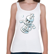 PRINTFASHION Sakk az űrben - Női atléta - Fehér