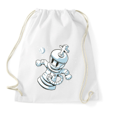 PRINTFASHION Sakk az űrben - Sportzsák, Tornazsák - Fehér tornazsák