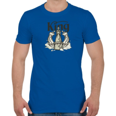 PRINTFASHION Sakk king - Király - Férfi póló - Királykék