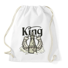 PRINTFASHION Sakk king - Király - Sportzsák, Tornazsák - Fehér tornazsák