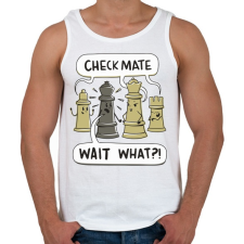 PRINTFASHION Sakk - matt - Férfi atléta - Fehér atléta, trikó