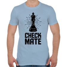 PRINTFASHION Sakk Matt - Férfi póló - Világoskék férfi póló