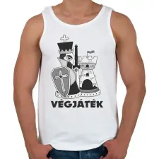 PRINTFASHION Sakk végjáték 2  - Férfi atléta - Fehér atléta, trikó