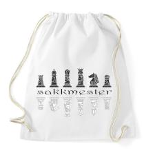 PRINTFASHION Sakkmester - Sportzsák, Tornazsák - Fehér tornazsák