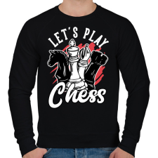 PRINTFASHION Sakkozzunk - Férfi pulóver - Fekete férfi pulóver, kardigán