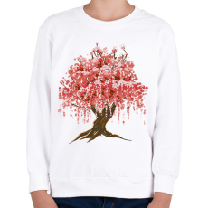 PRINTFASHION Sakura fa - Gyerek pulóver - Fehér