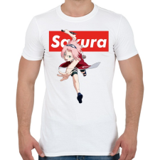 PRINTFASHION Sakura Haruno - Férfi póló - Fehér férfi póló