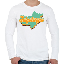 PRINTFASHION Salgótarján - Férfi hosszú ujjú póló - Fehér férfi póló