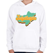 PRINTFASHION Salgótarján - Gyerek kapucnis pulóver - Fehér gyerek pulóver, kardigán