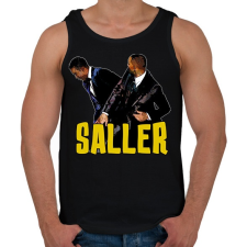 PRINTFASHION Saller - Férfi atléta - Fekete atléta, trikó