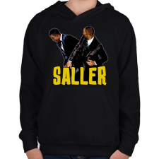 PRINTFASHION Saller - Gyerek kapucnis pulóver - Fekete gyerek pulóver, kardigán