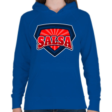 PRINTFASHION SALSA 2 - Női kapucnis pulóver - Királykék női pulóver, kardigán