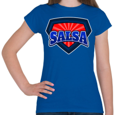 PRINTFASHION SALSA - Női póló - Királykék női póló